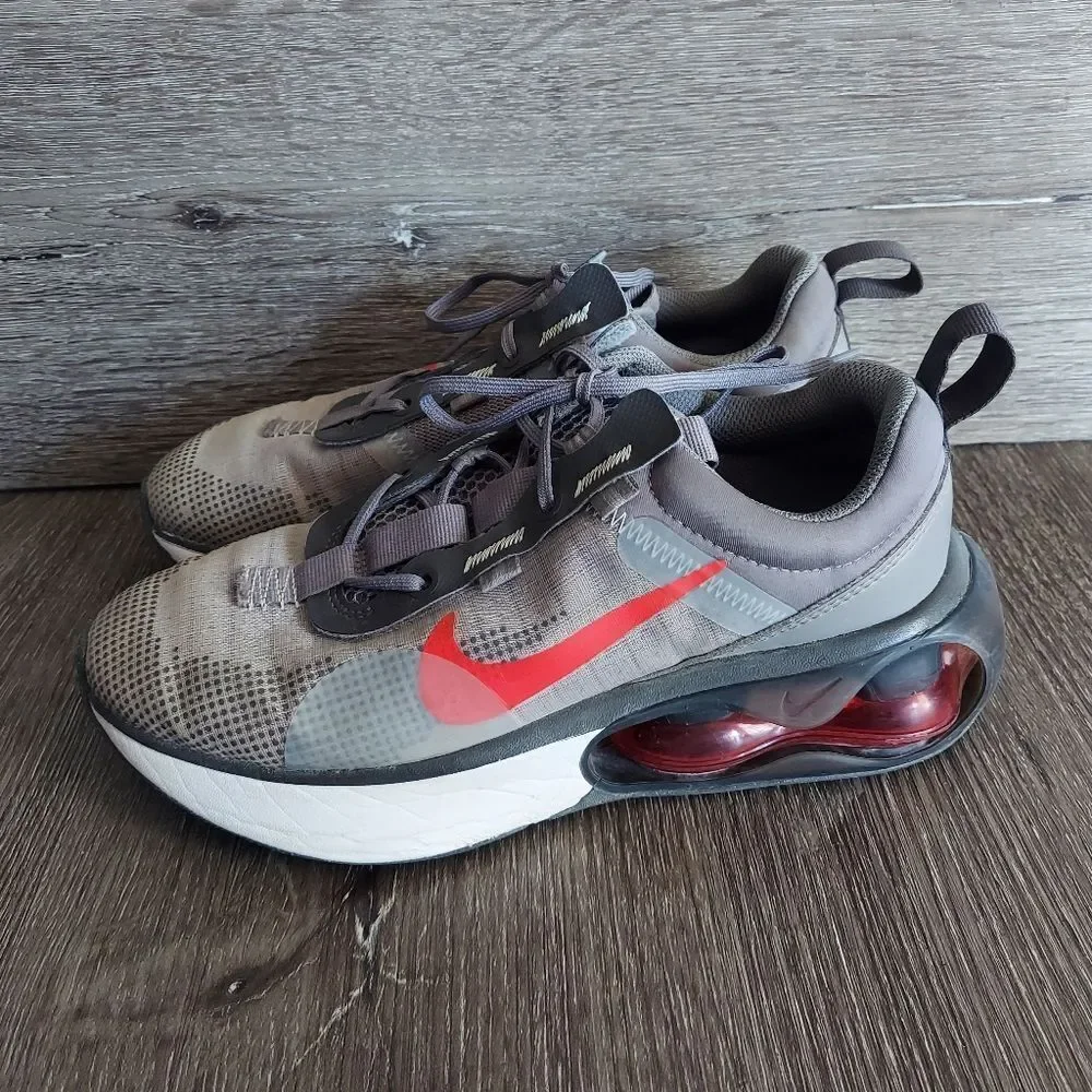 Nike Air Max 2021 GS 'Flat Pewter Siren Red' Shoe Size 5.5 Youth